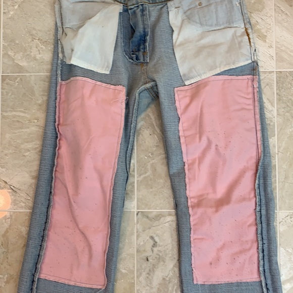 N&P distressed jeans.  Sz 28-29 US.  Bought in Italy - Euro size 42.  32” long - Picture 7 of 8